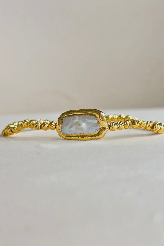 Pearl Beam Stretch Bracelet