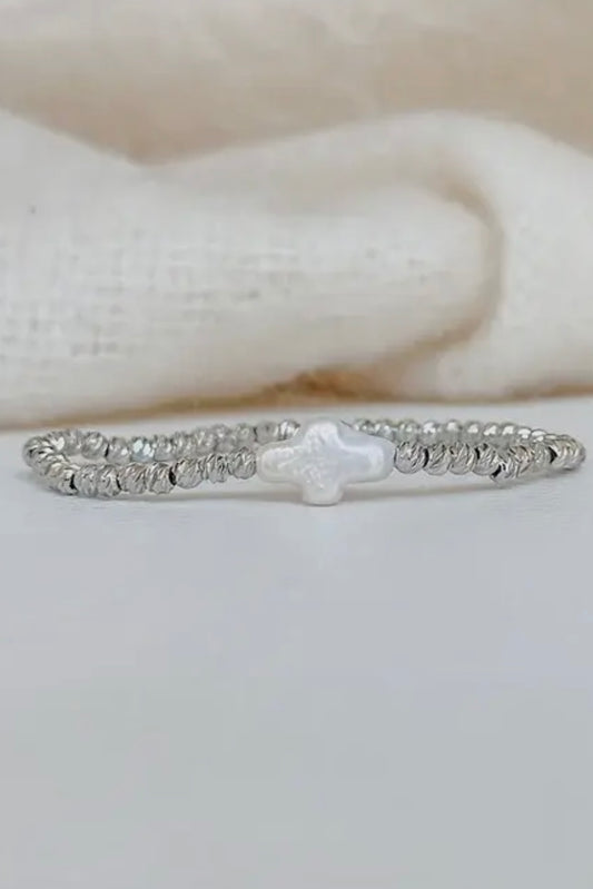In Faith Cross Bracelet - Silver