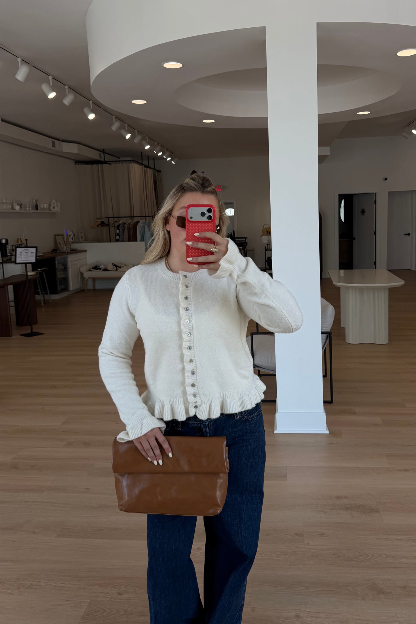 Sutton Ruffle Cardigan