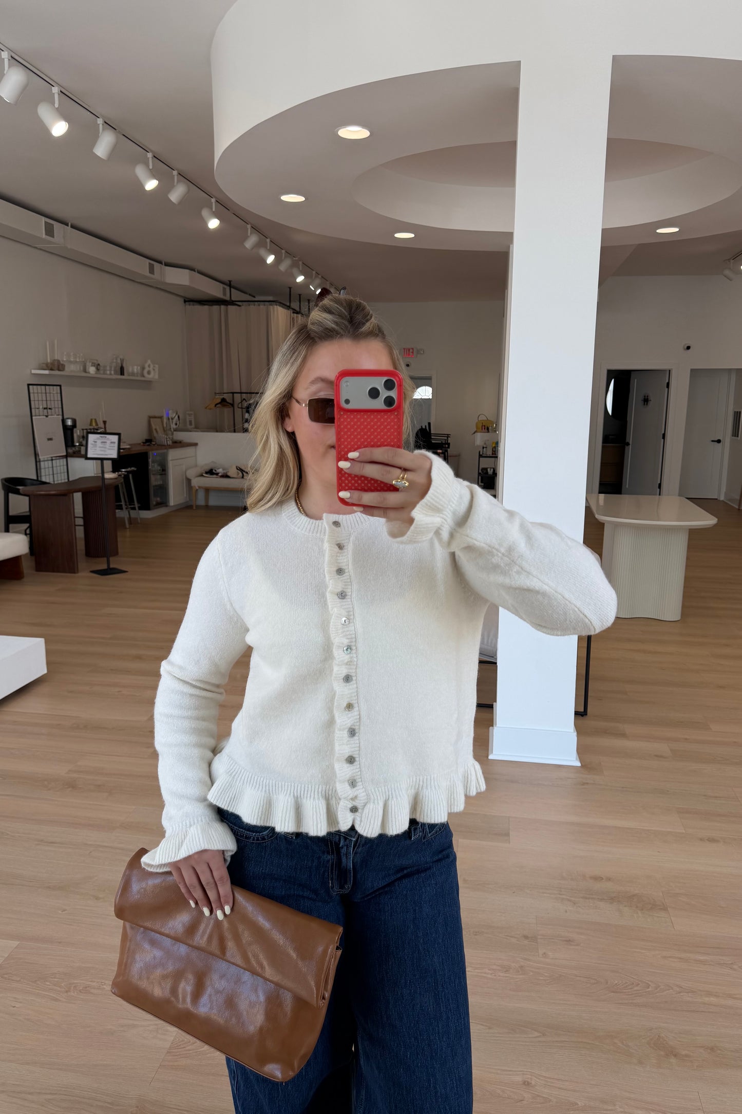 Sutton Ruffle Cardigan