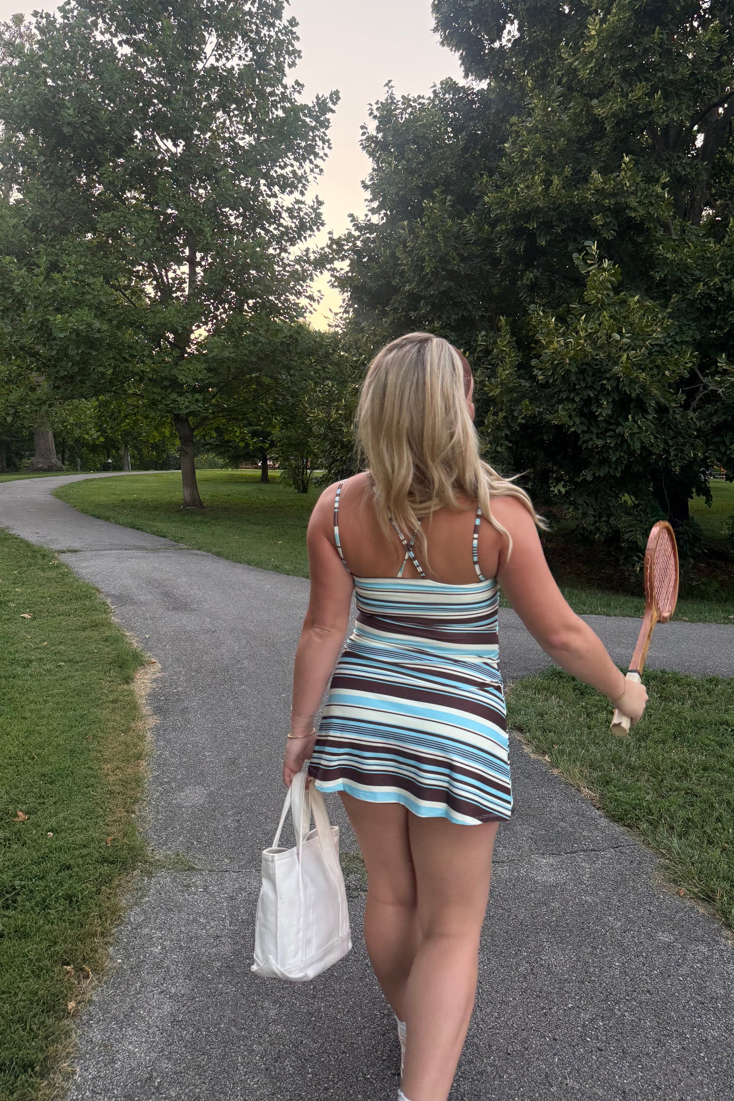 The Palmer Dress - Blue