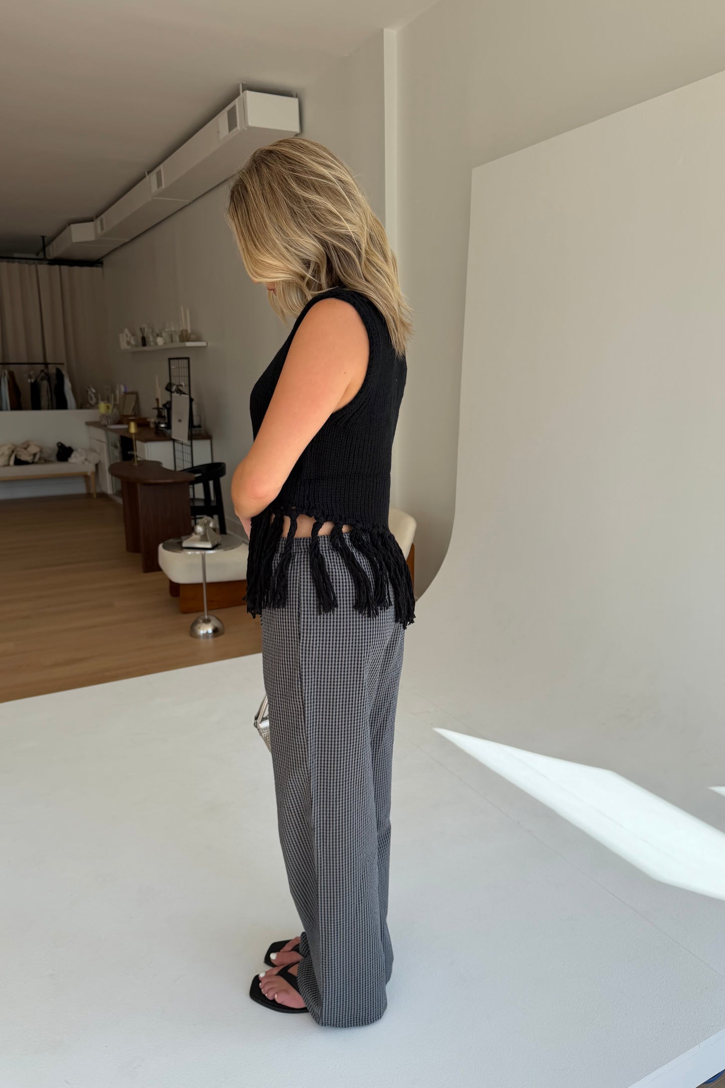 Tribeca Gingham Pant