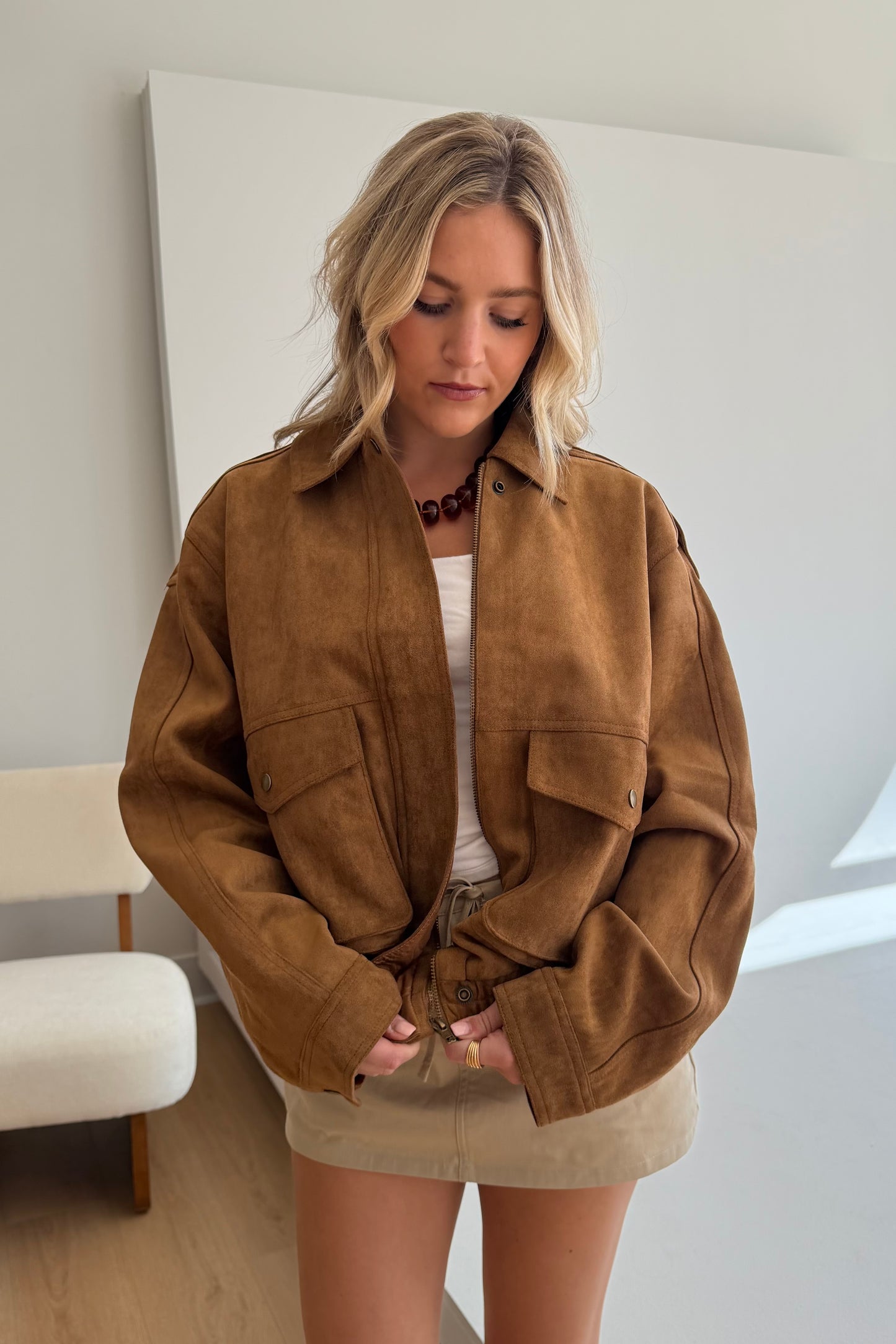 Montana Faux Suede Jacket