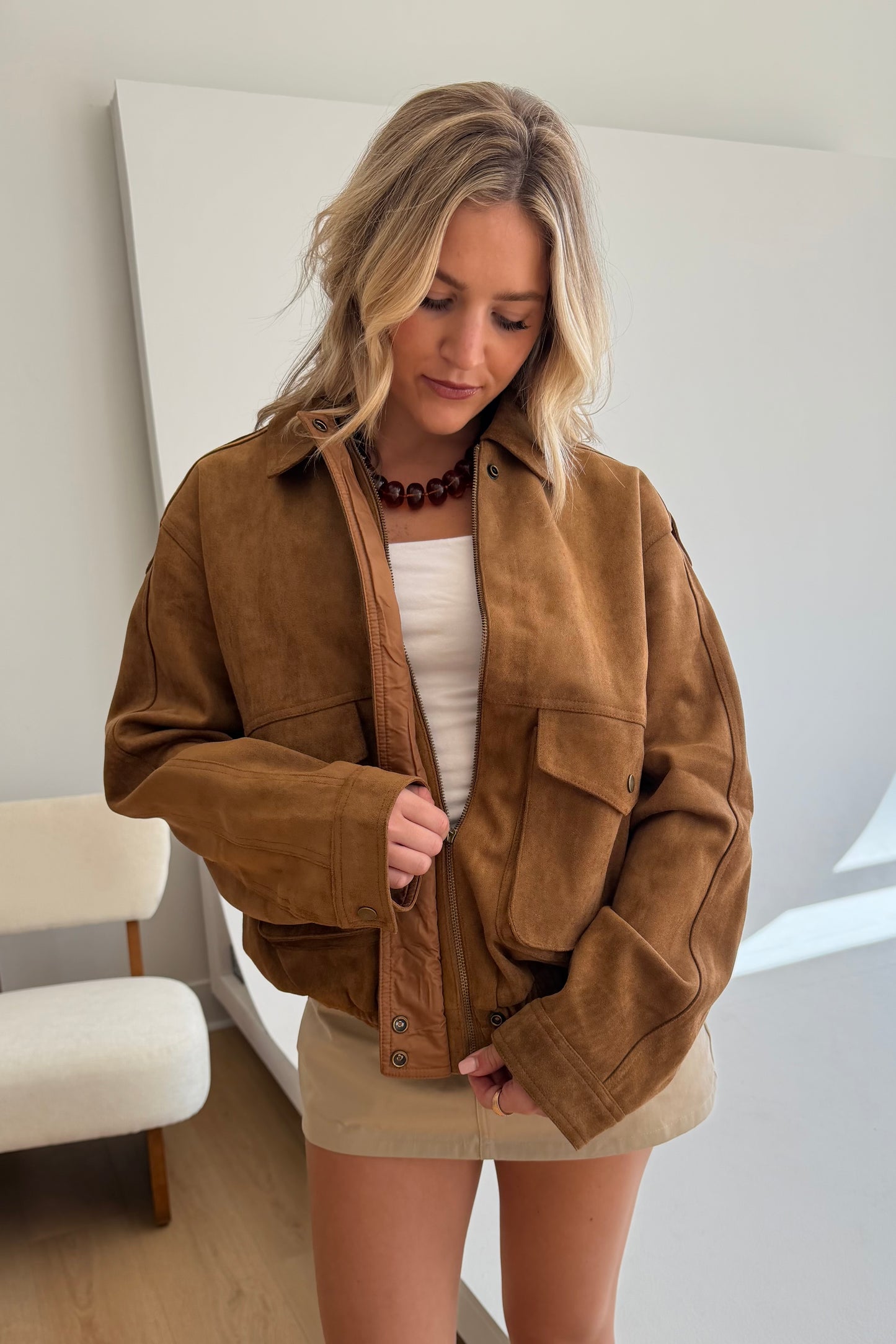 Montana Faux Suede Jacket