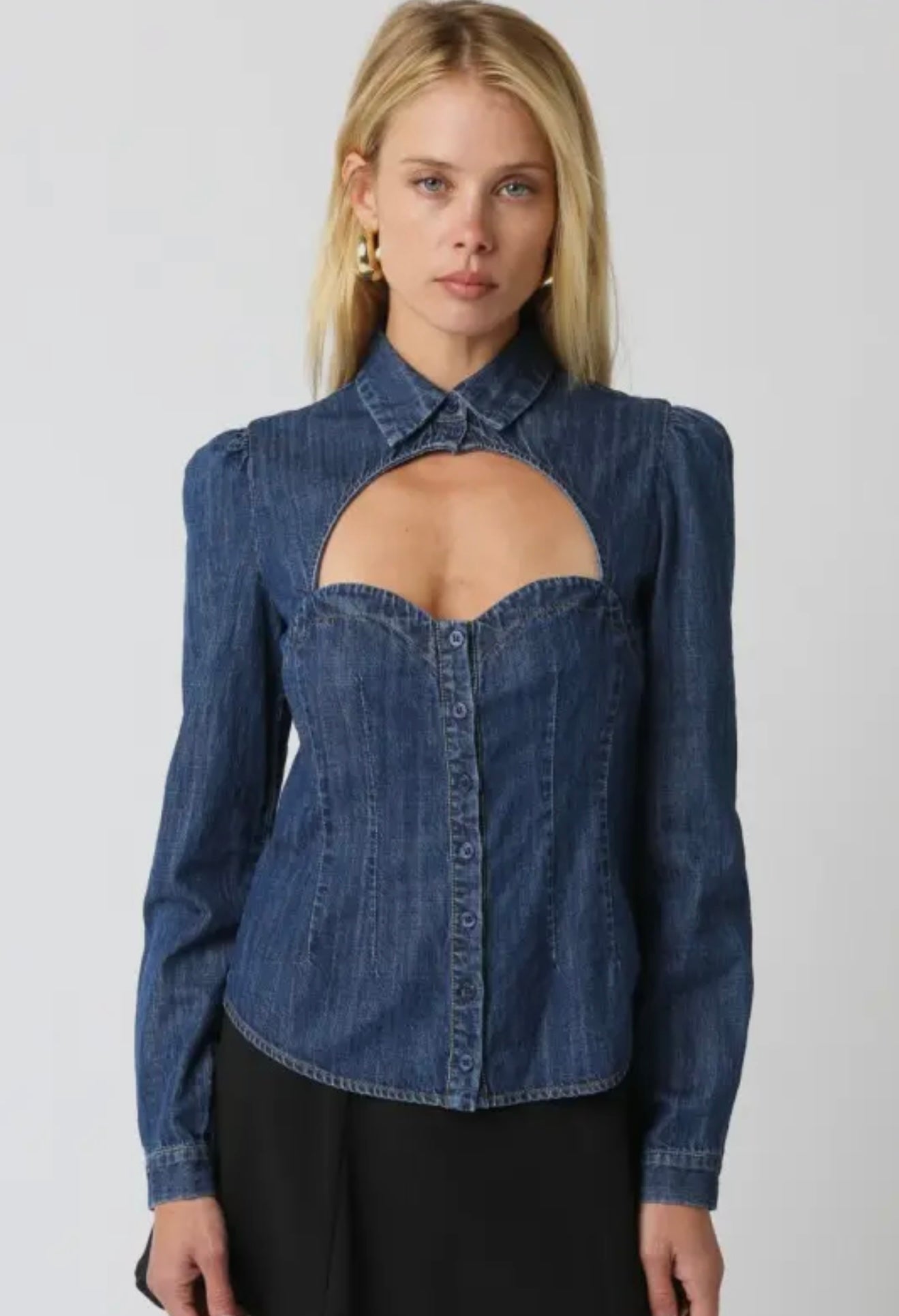 Camille Denim Top