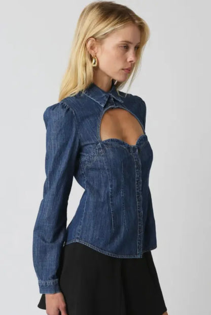 Camille Denim Top