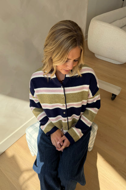 Crosby Striped Cardigan