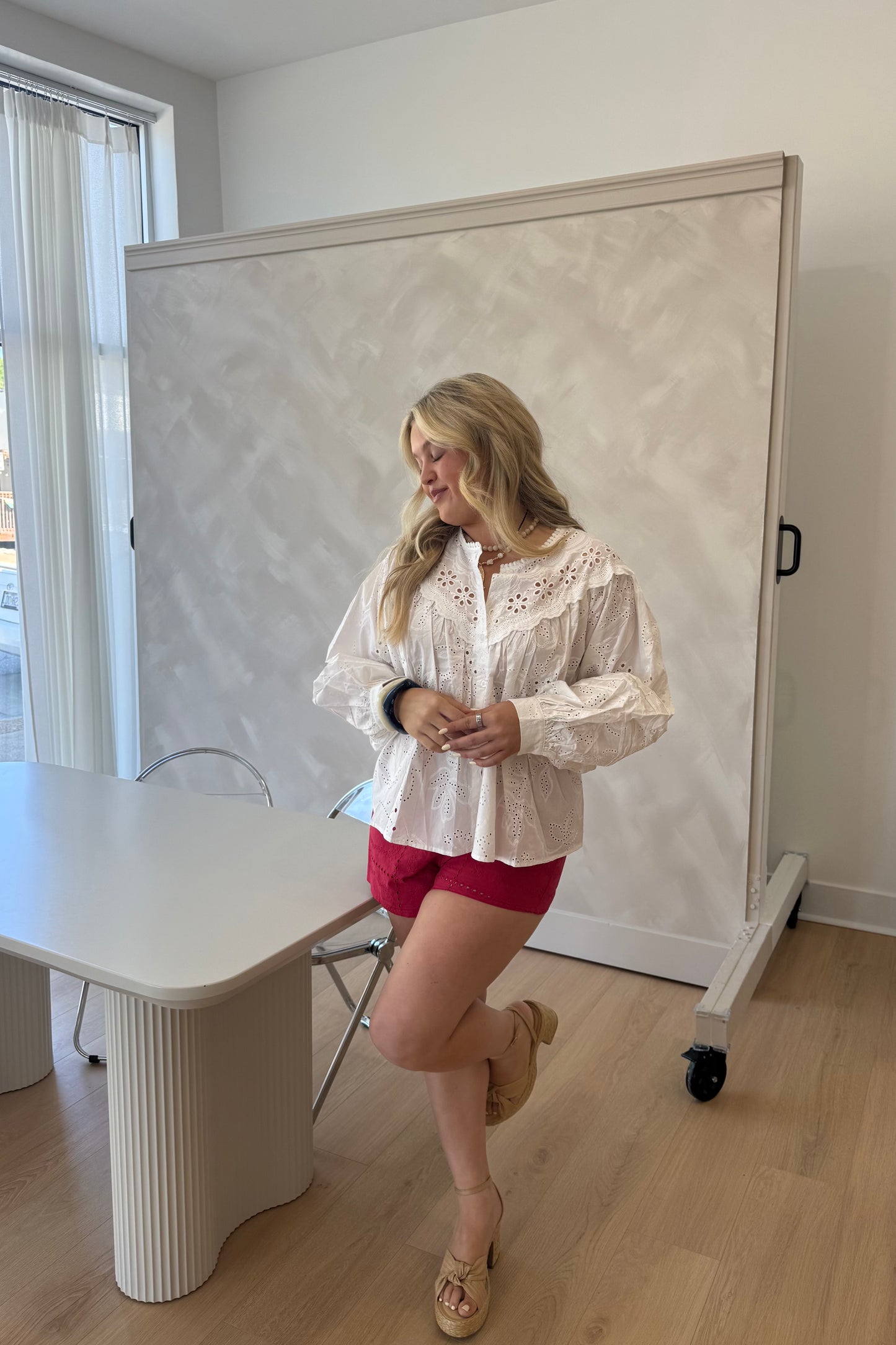 The Nantucket Eyelet Blouse