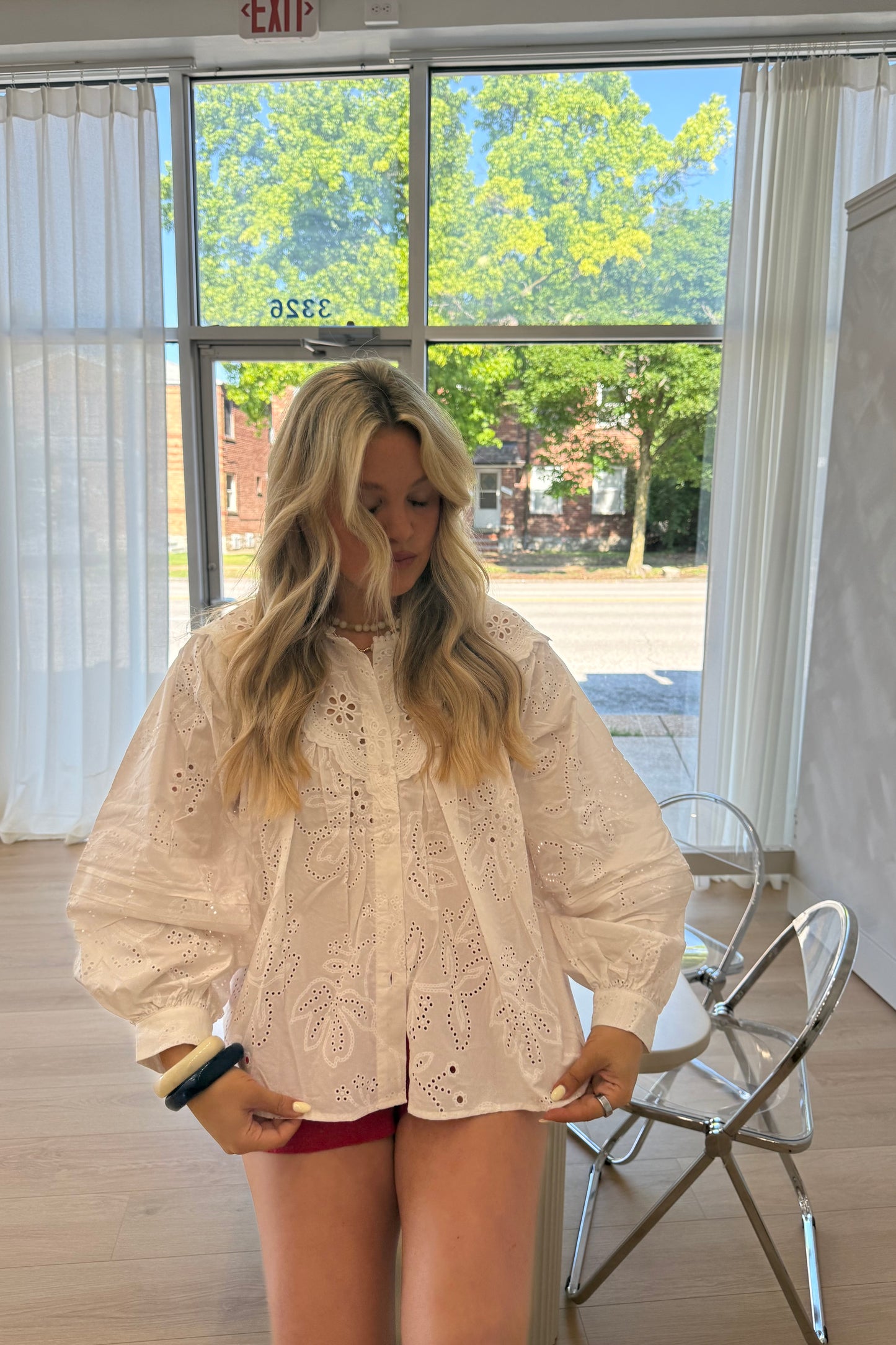 The Nantucket Eyelet Blouse