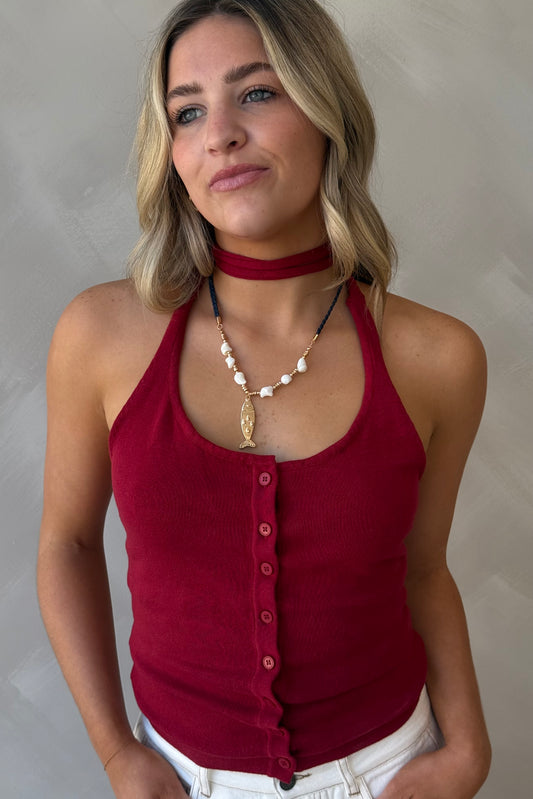 Sangria Halter Top