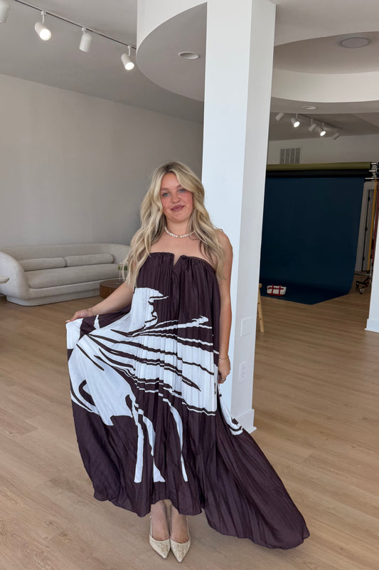 Island Muse Maxi Dress - Brown
