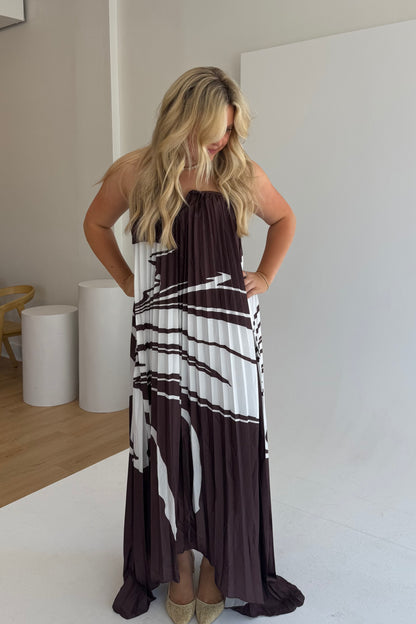 Island Muse Maxi Dress - Brown
