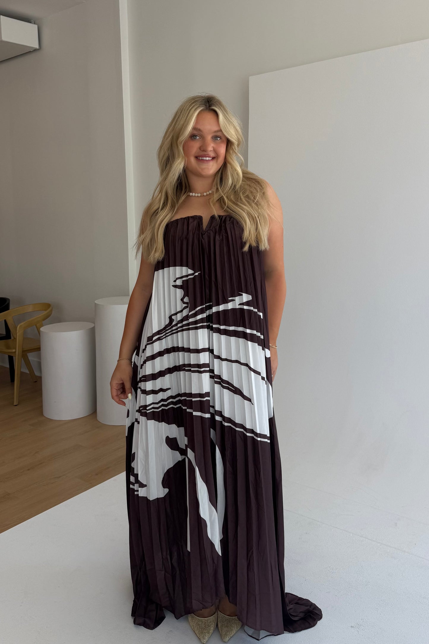 Island Muse Maxi Dress - Brown