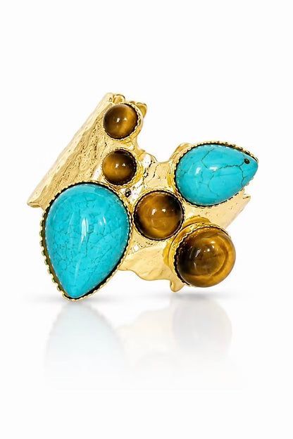 Ultra Haven Ring - Turquoise/Tigers Eye