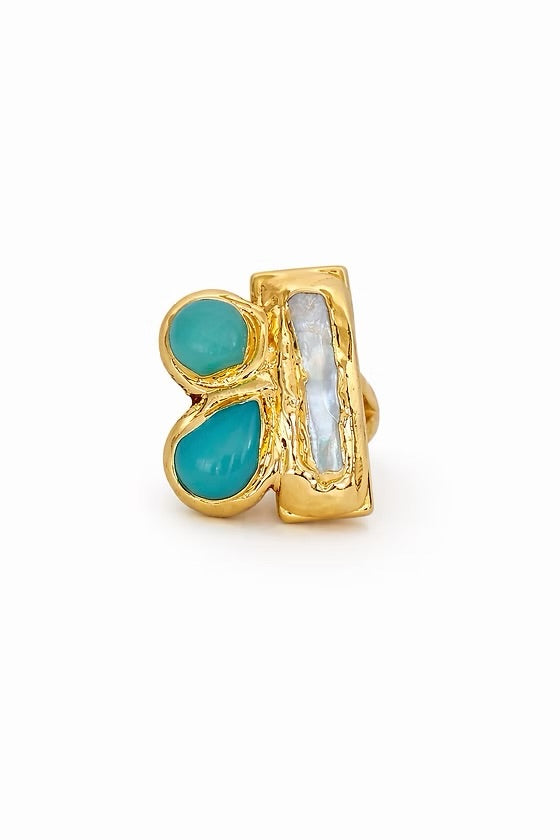 Arch Ring - Aquamarine
