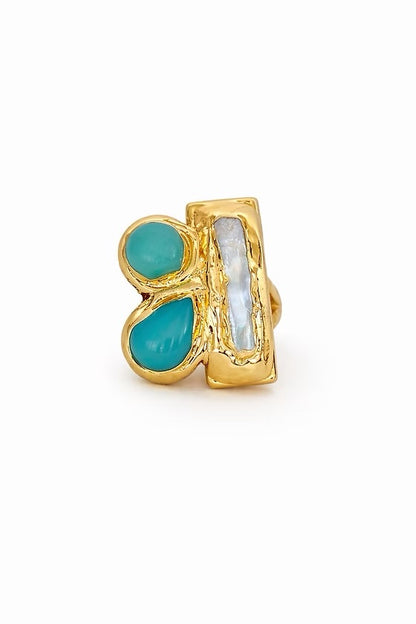 Arch Ring - Aquamarine