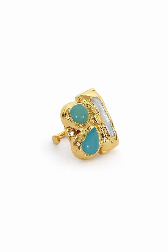 Arch Ring - Aquamarine