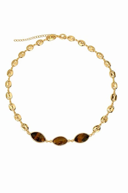 Tigers Eye Stone Necklace