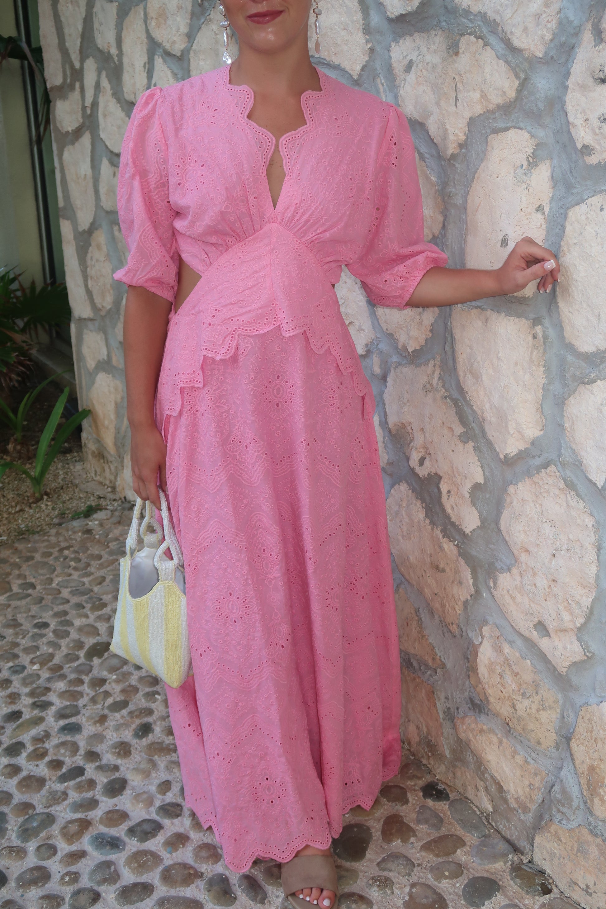 elle pink dress Dress The Population Elle Dress - Pink