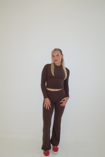 The Flare Pant - Brown