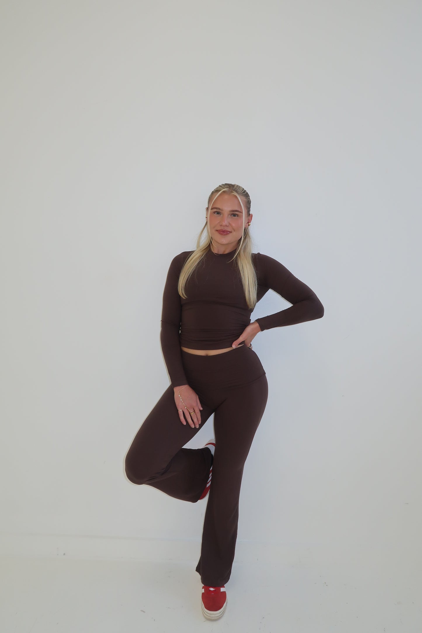 The Flare Pant - Brown