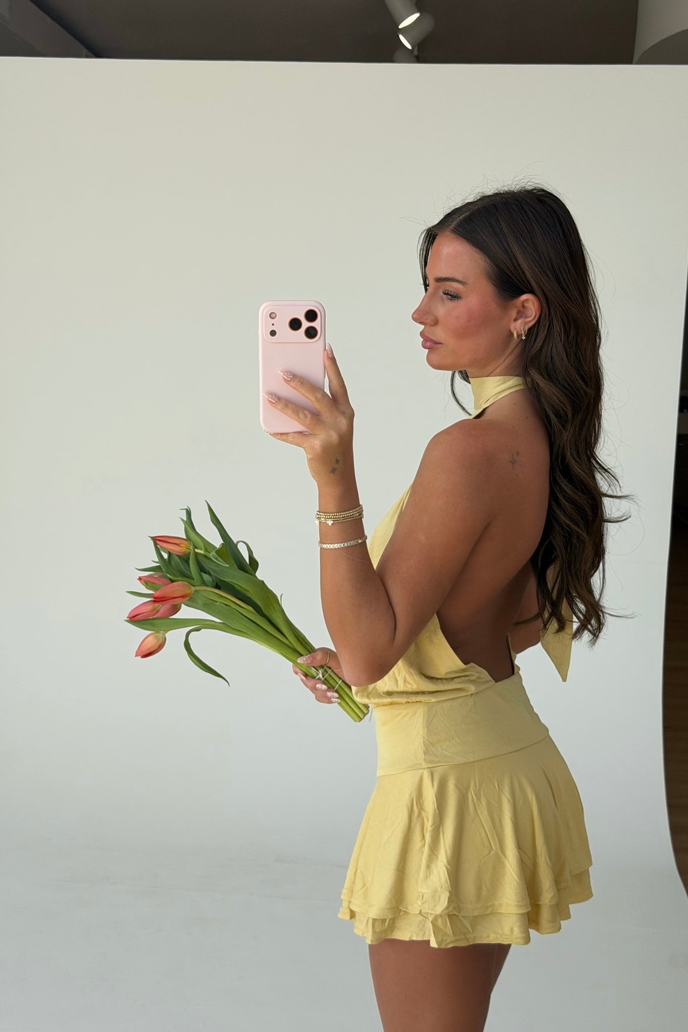 Take It Back Dress In Yellow