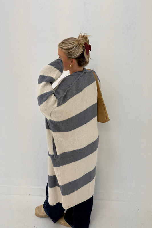 The Weekend Striped Cardigan