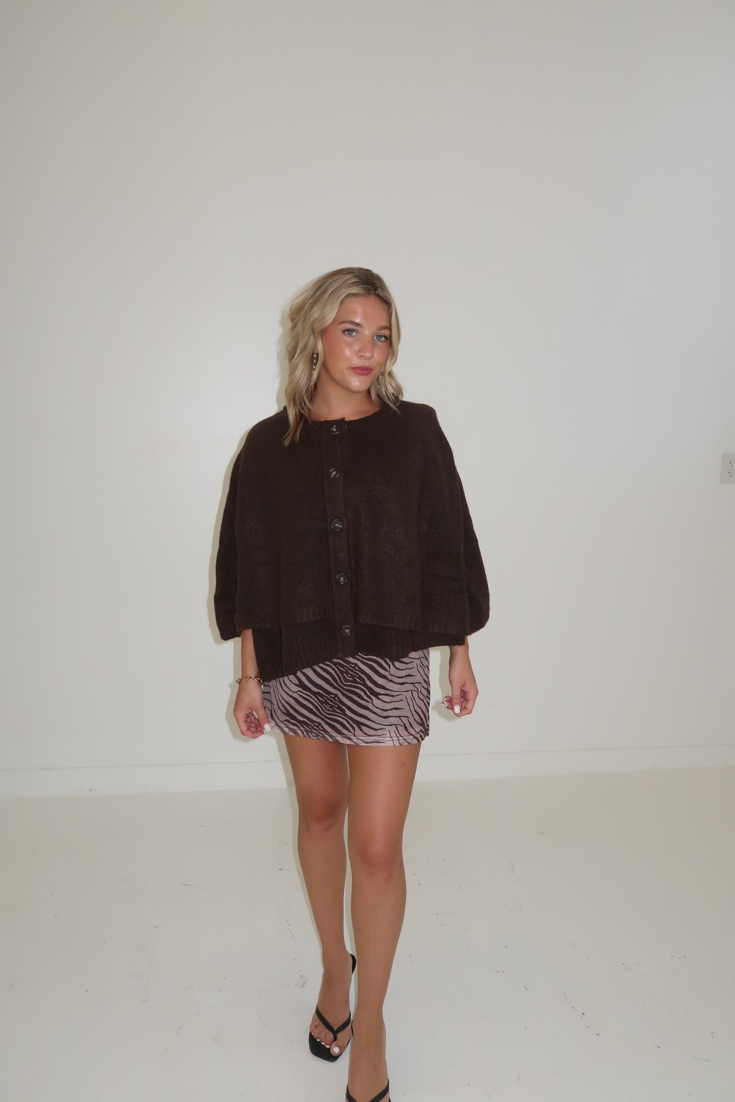 The Cape Cardigan in Espresso