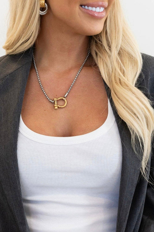 Mixed Locket Necklace