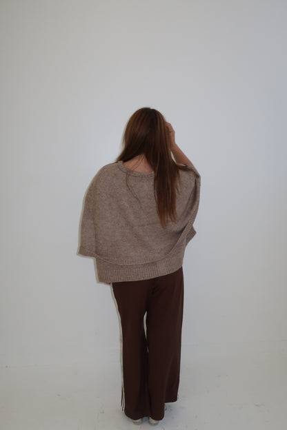 The Cape Cardigan in Taupe