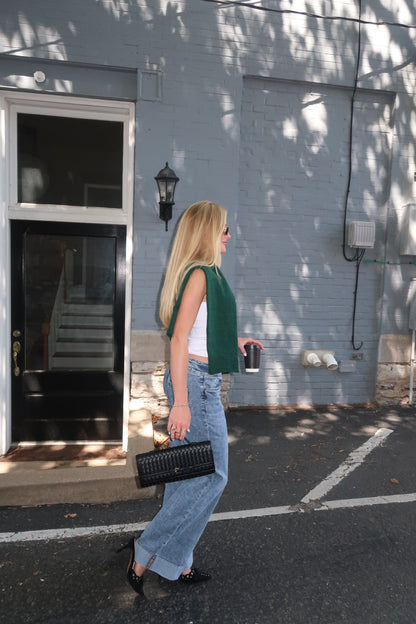 Woven Clutch in Black