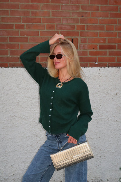 Woven Clutch in Gold