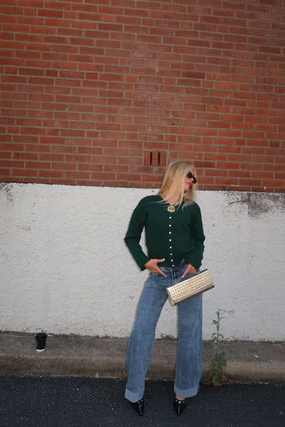 Woven Clutch in Gold