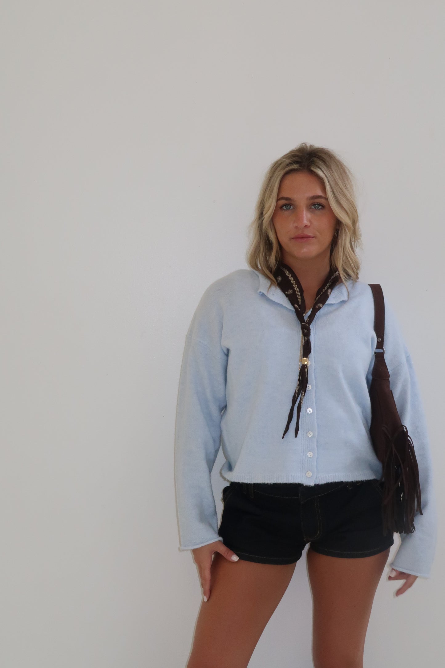 Essential Cardigan in Blue