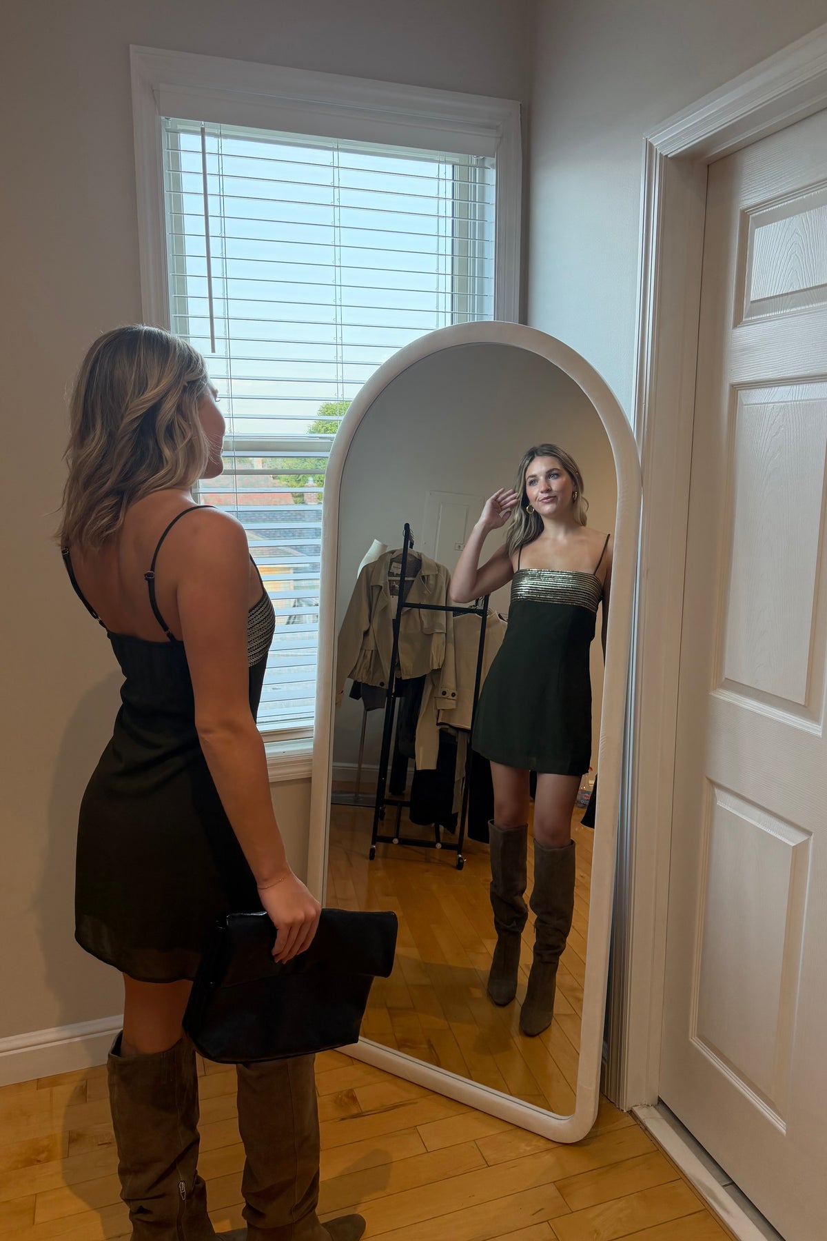 Olive Hour Mini Dress