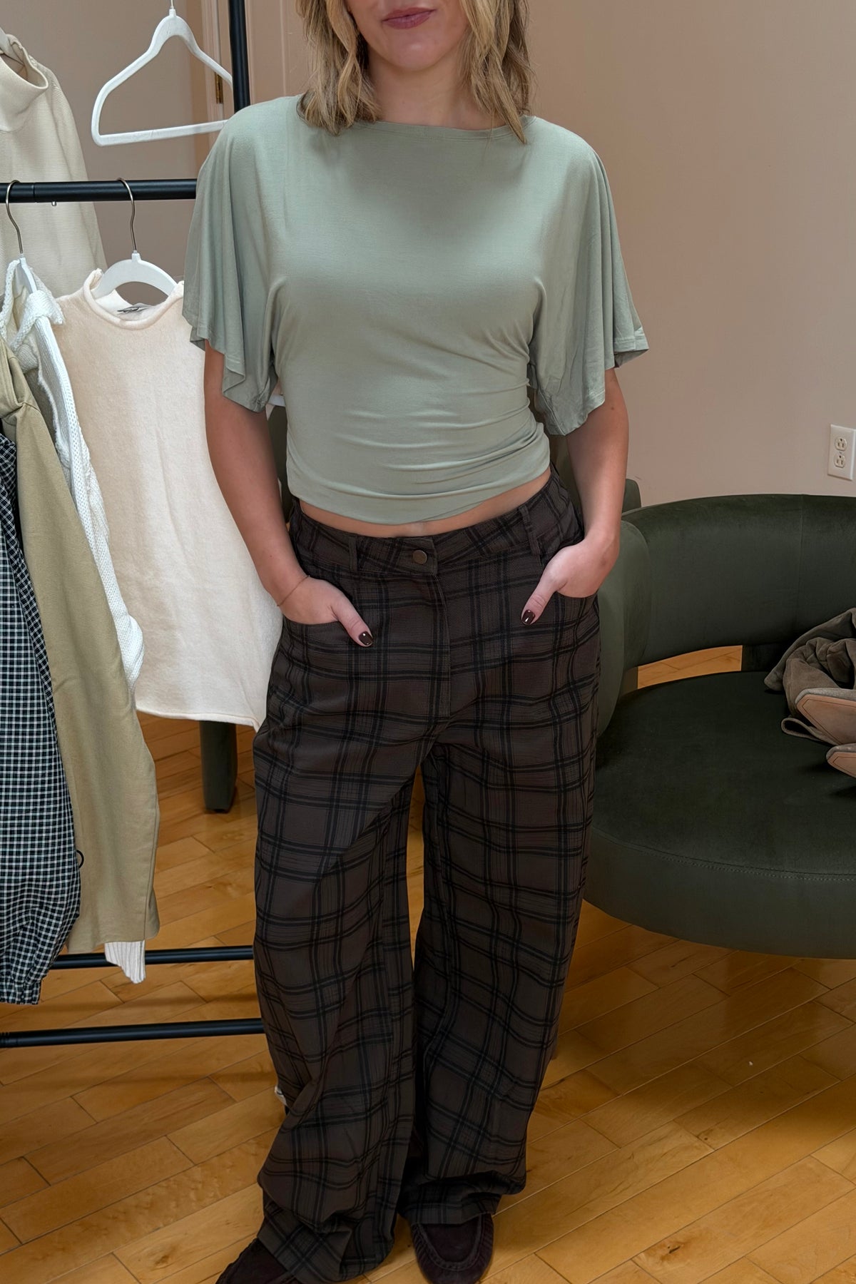 Oakley Plaid Barrel Pant