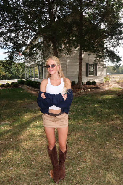 Essential Cardigan in Navy