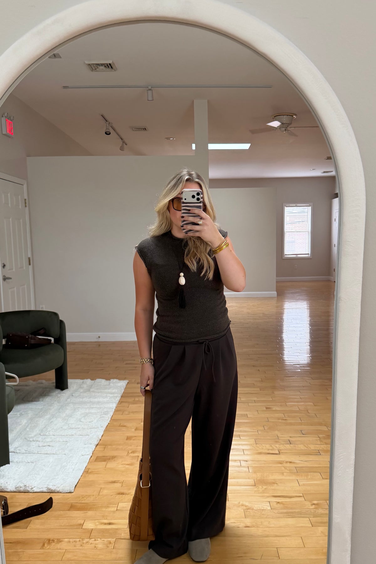 Rowan Knit Top in Brown