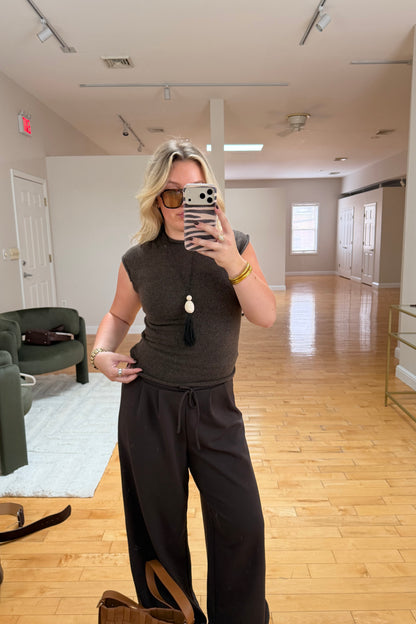 Rowan Knit Top in Brown