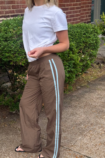 Jet Set Track Pant - Brown/Blue