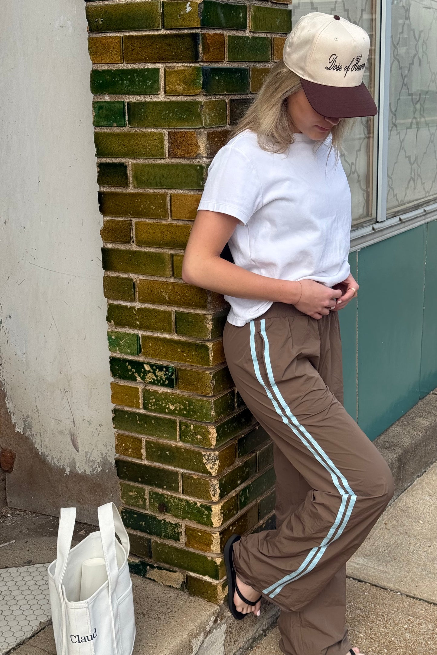 Jet Set Track Pant - Brown/Blue