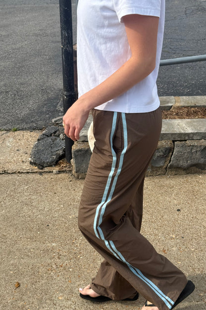 Jet Set Track Pant - Brown/Blue