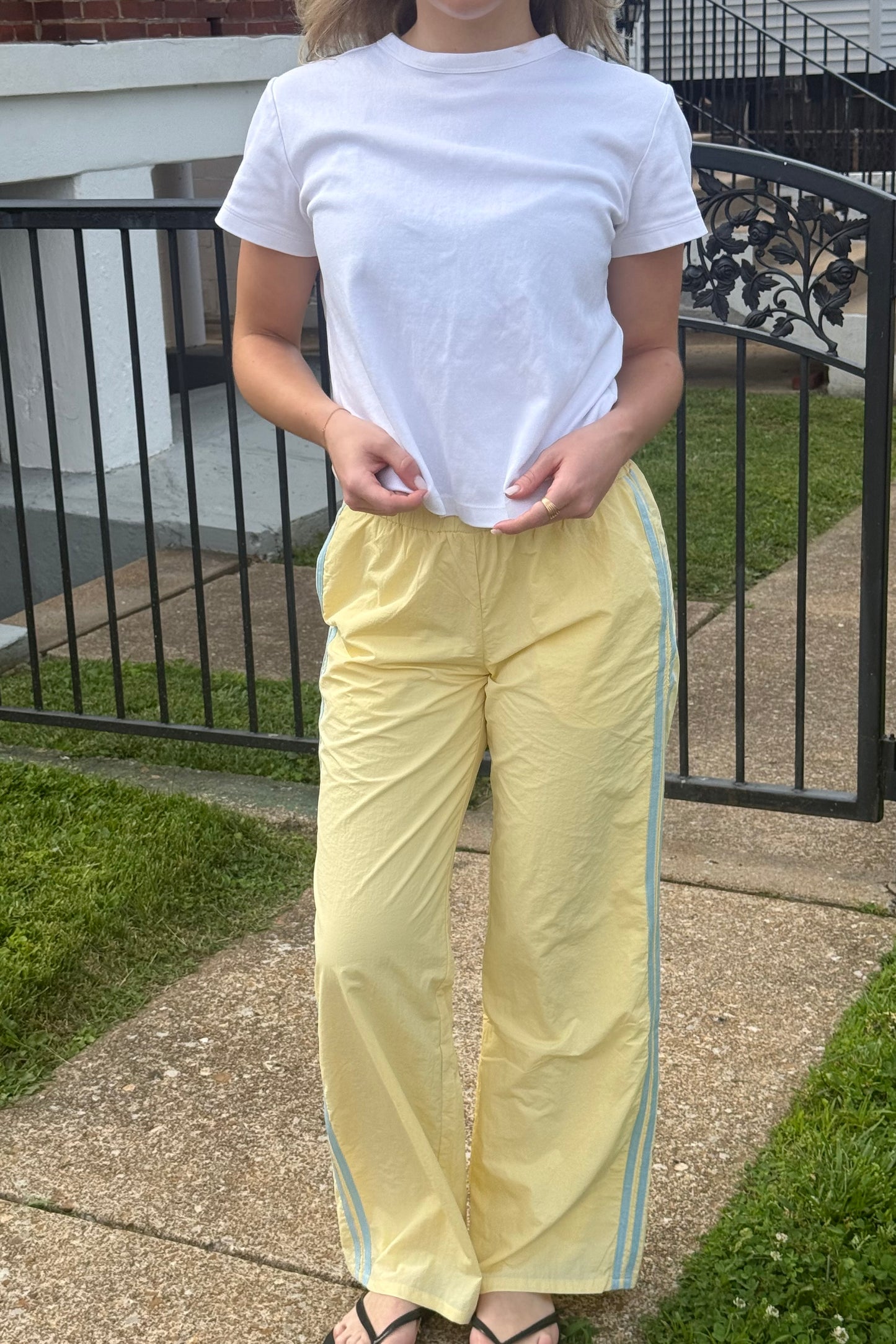 Jet Set Track Pant - Yellow/Blue