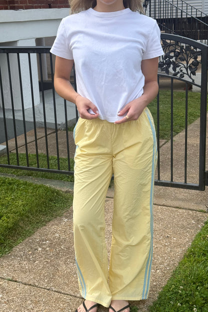 Jet Set Track Pant - Yellow/Blue