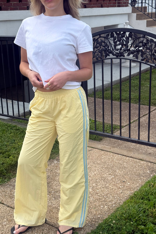 Jet Set Track Pant - Yellow/Blue