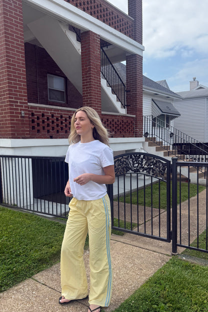 Jet Set Track Pant - Yellow/Blue