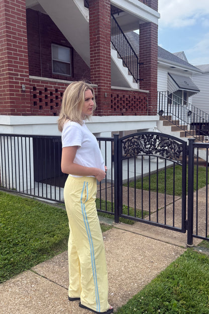 Jet Set Track Pant - Yellow/Blue