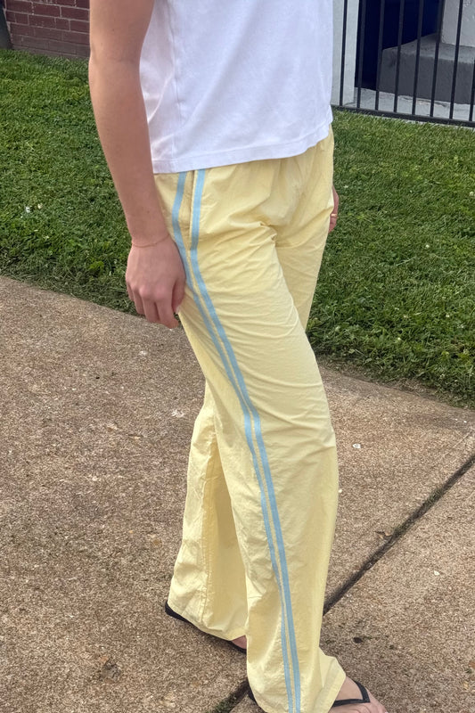 Jet Set Track Pant - Yellow/Blue