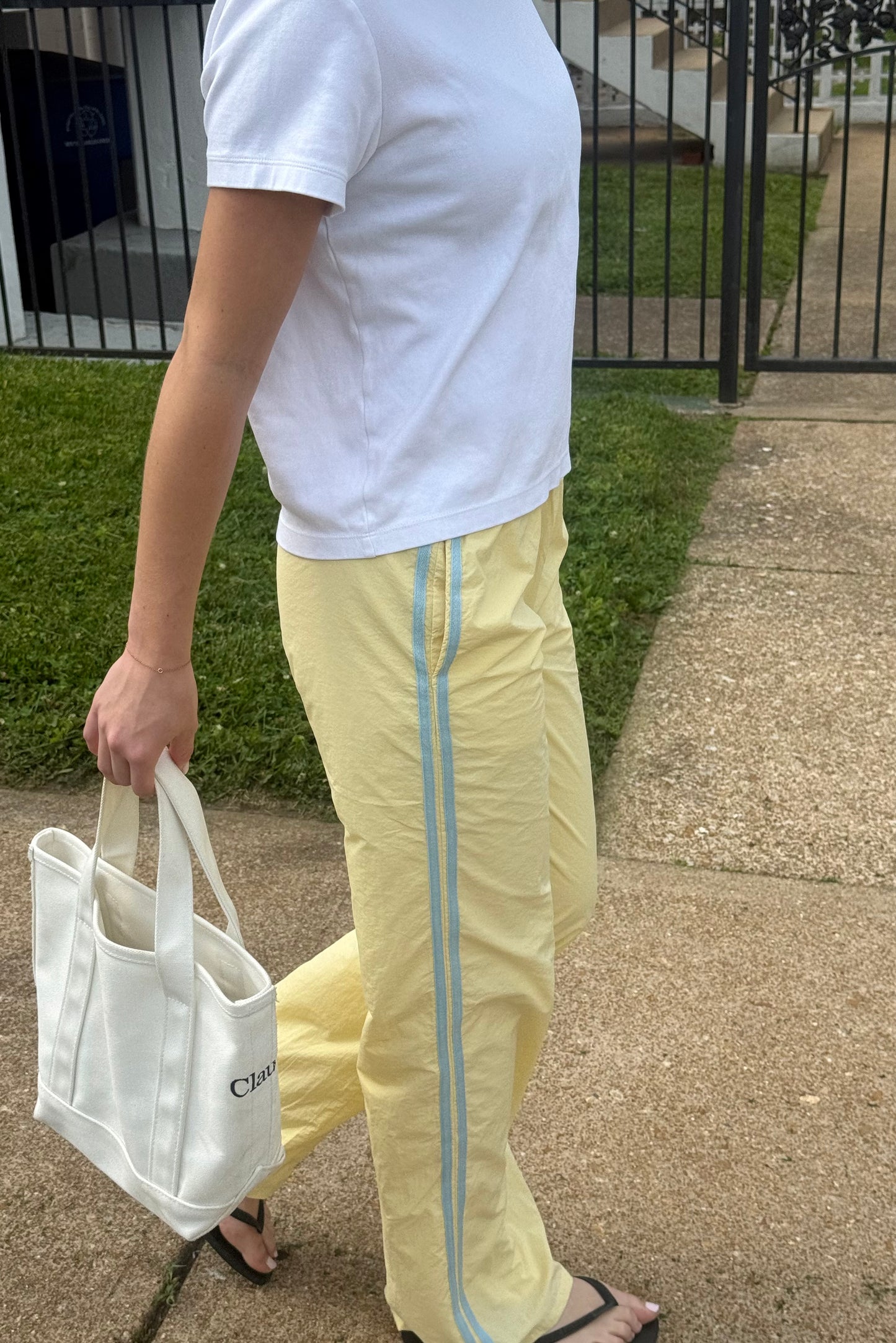 Jet Set Track Pant - Yellow/Blue