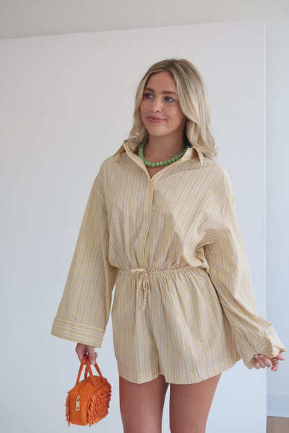 The Solana Romper - Yellow